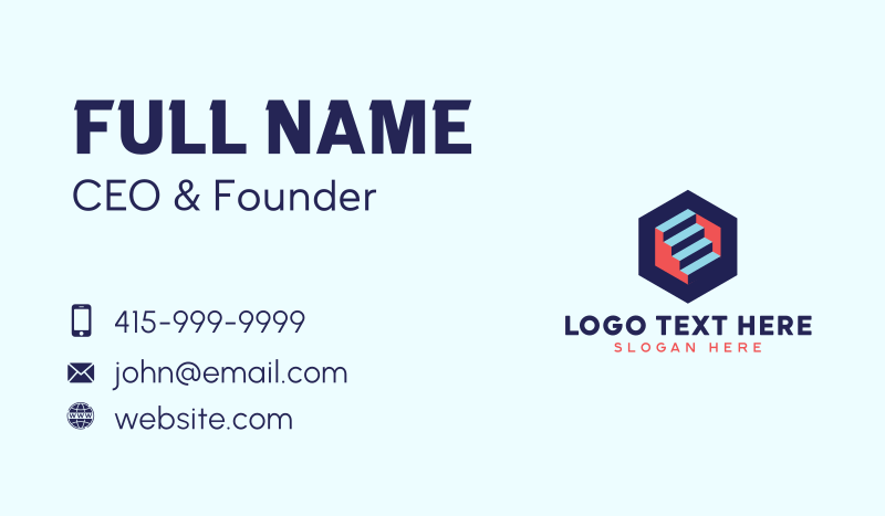 3D Realty Staircase Business Card